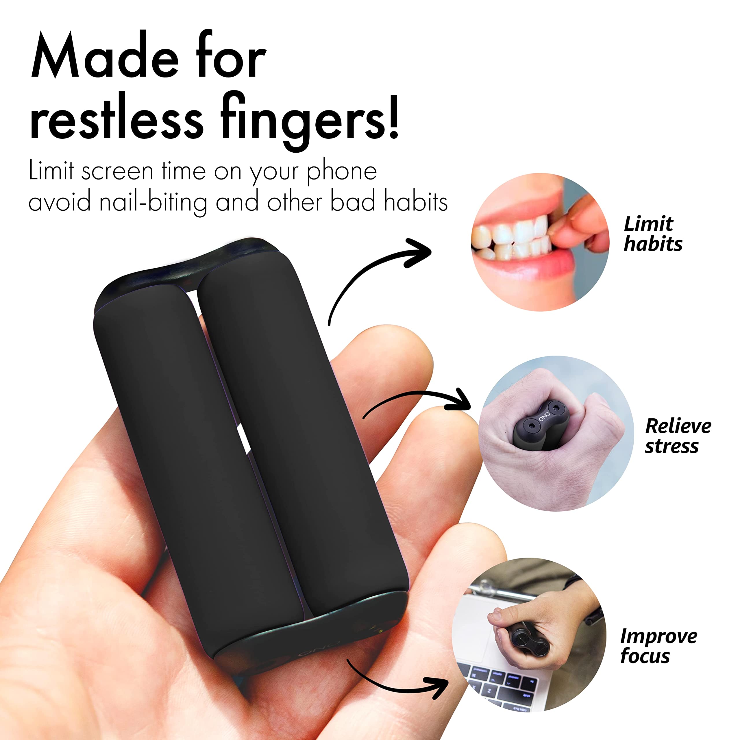 ONO Roller rotating rollers provide satisfying motions for calmer energy.