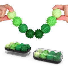 ONO Signets emerald textured dimples for tactile focus during work or study.