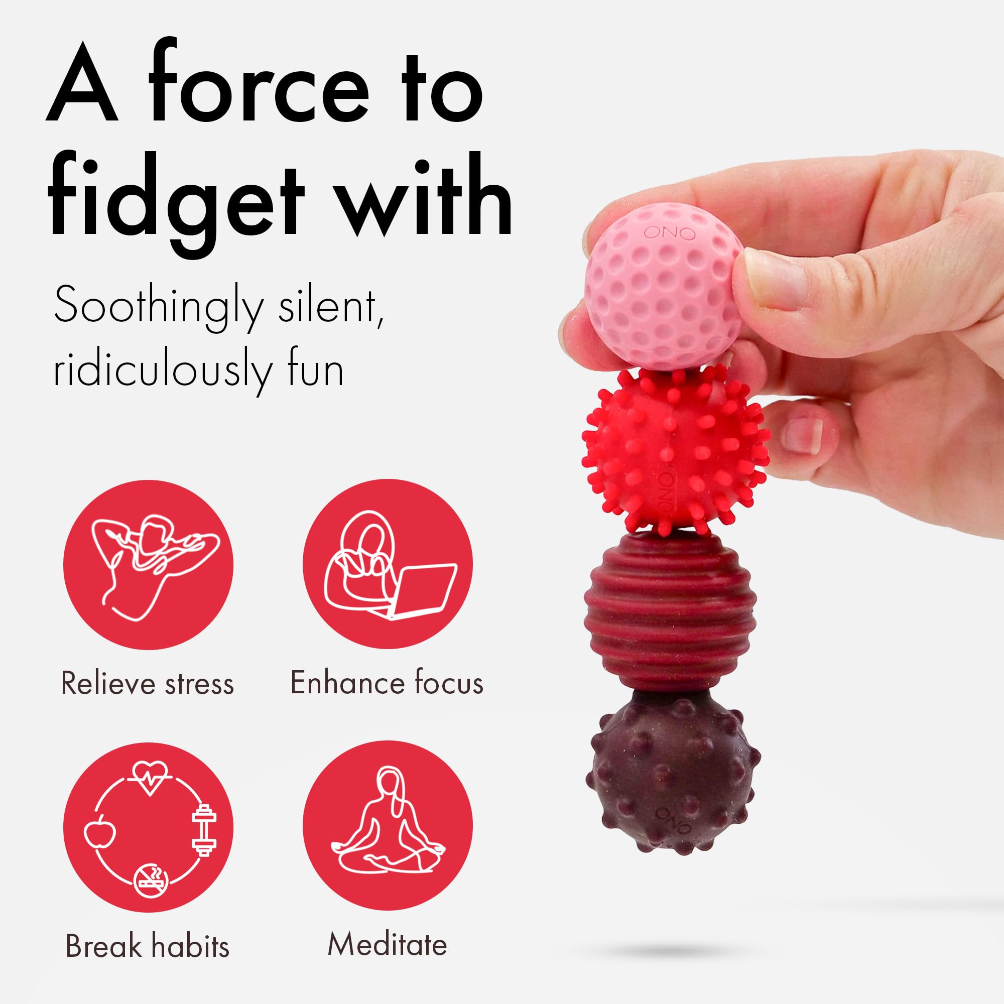 ONO Signets textures offer silent, silicone-coated sensations for discreet stress relief.
