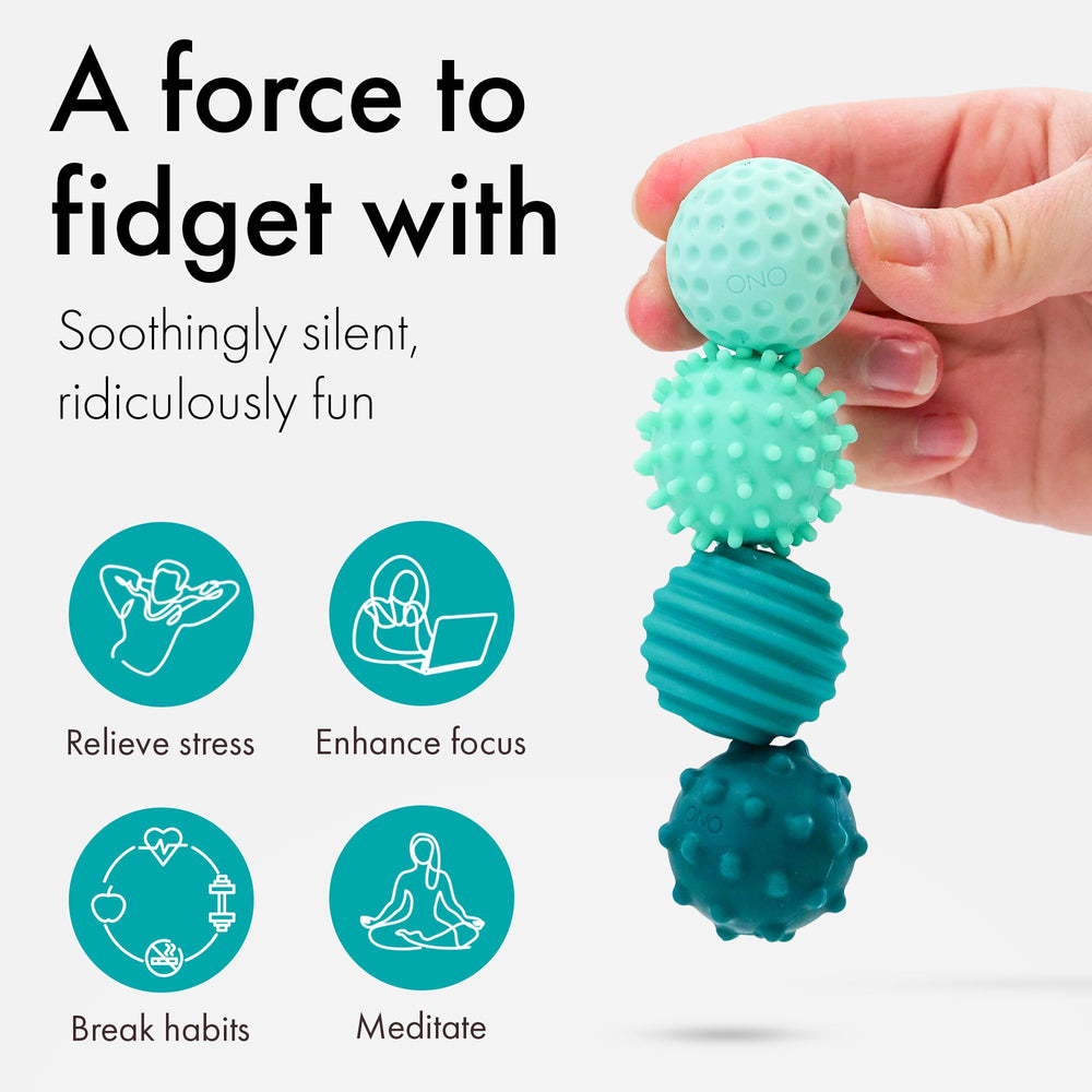 In-hand view of ONO Signets silicone magnets for mindful play.