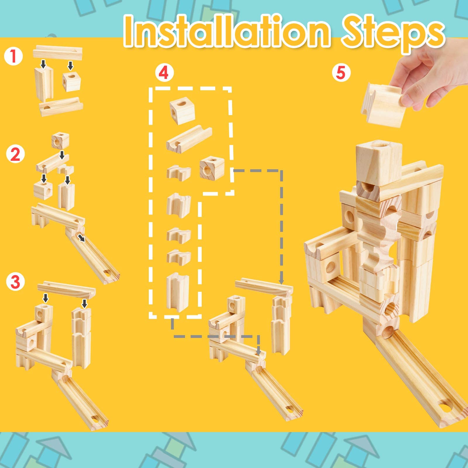 Onshine 60-piece set offers a versatile STEM activity for kids age 4+.