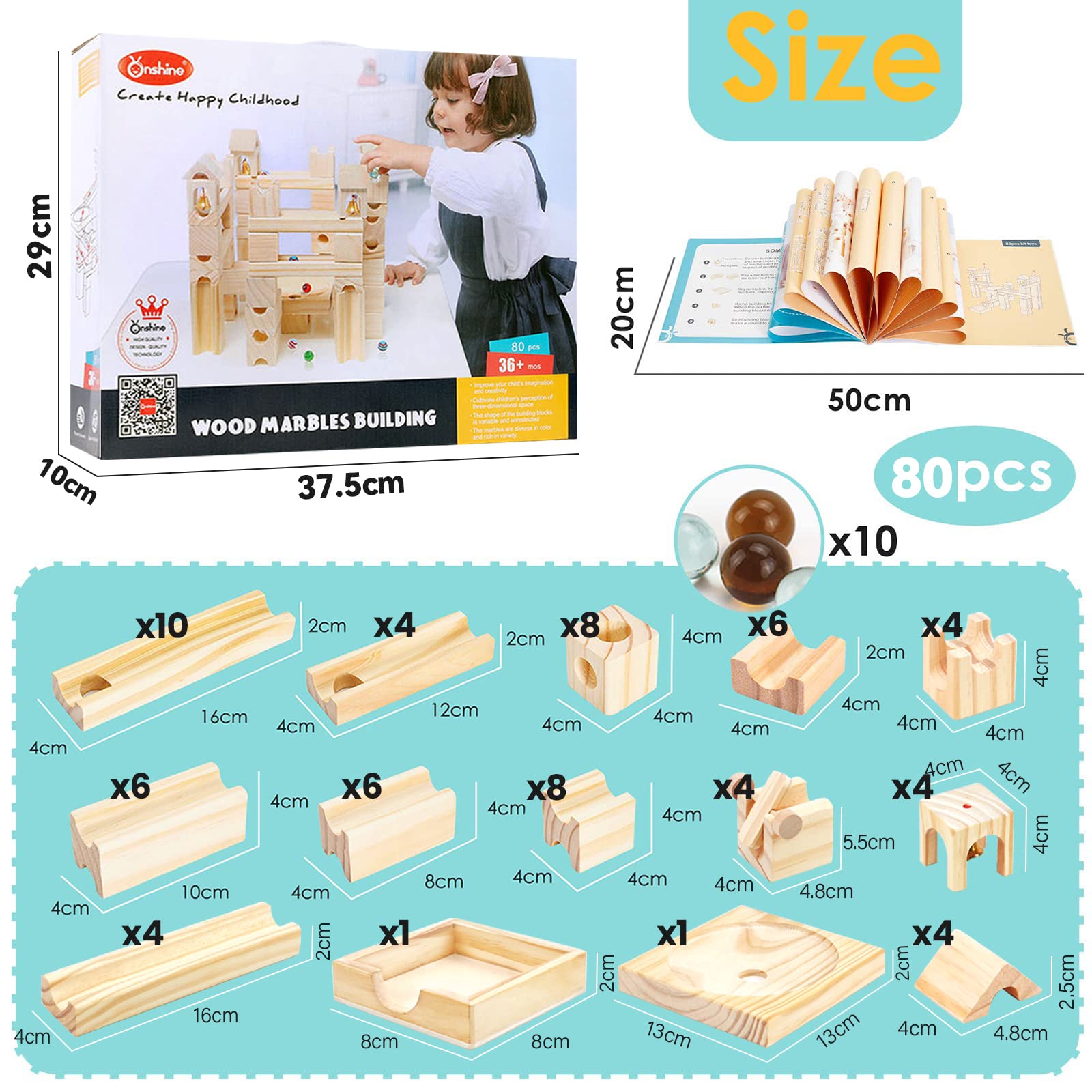 Onshine wooden set promotes early STEM skills through interactive marble play