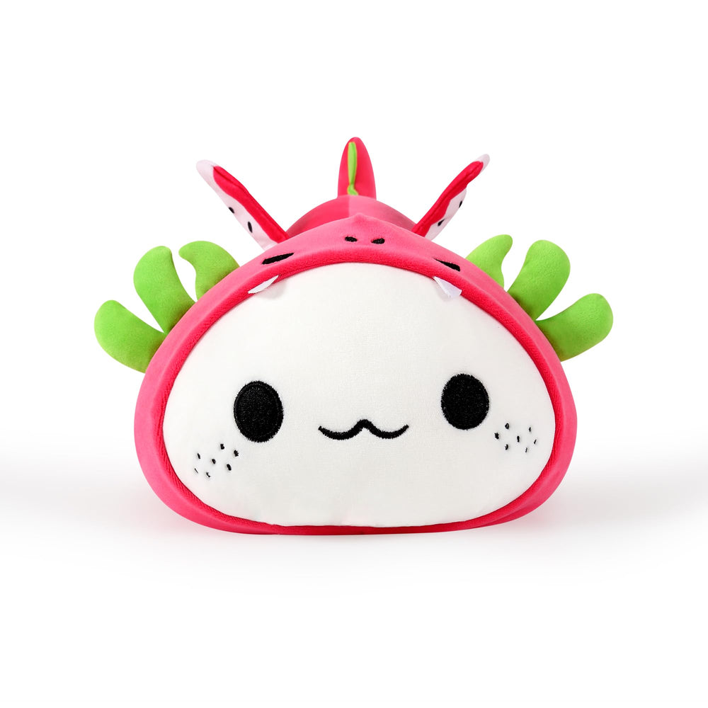 Onsoyours axolotl dragon fruit plush fabric close-up, skin-friendly and soft to touch