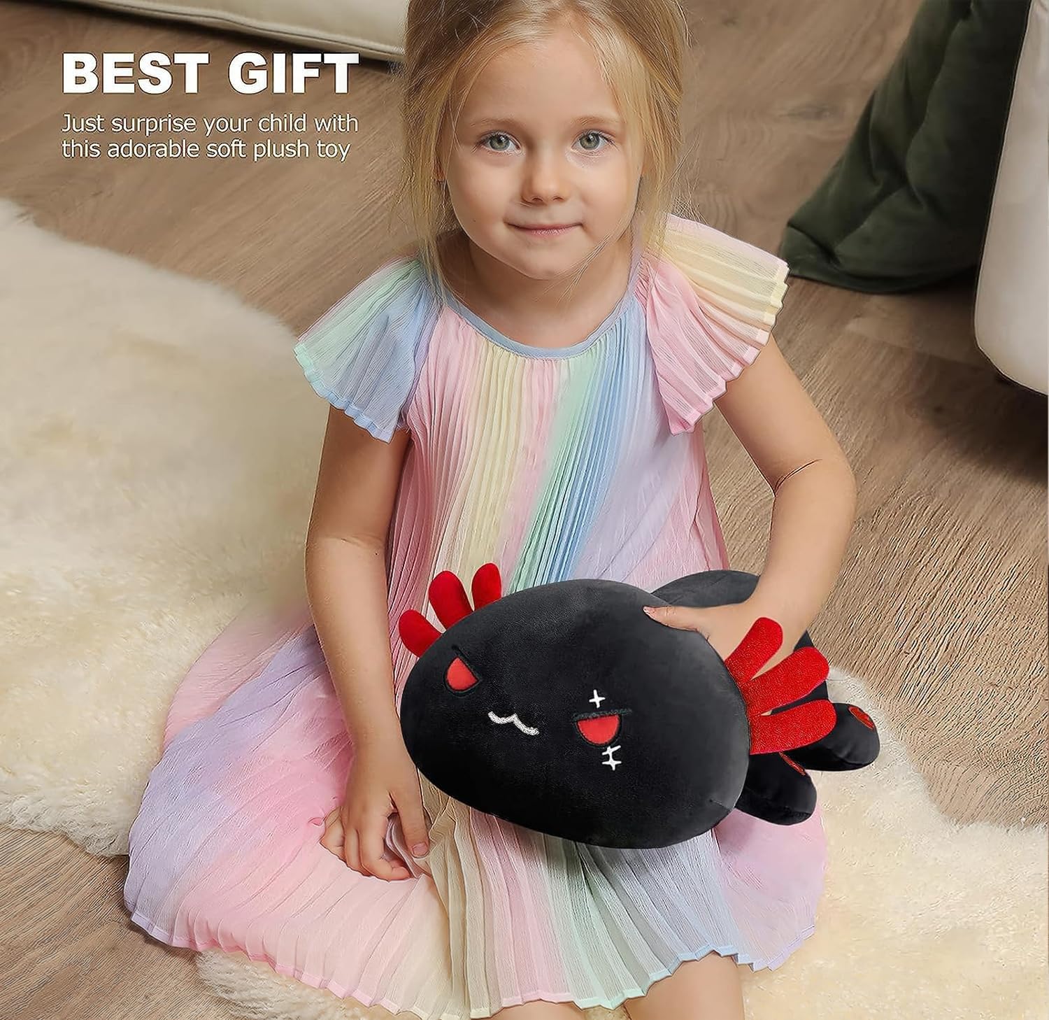 Onsoyours axolotl plush bedroom decor ideal for a cozy sleep companion.