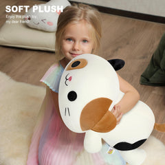 Onsoyours Calico Cat Plush hugging pose invites comforting companionship