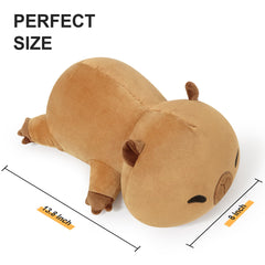 Onsoyours 13.8-inch capybara plush ideal decorative accent with a cozy feel.