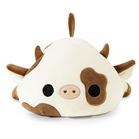 Close-up of Onsoyours Cookies Cow Plush showing soft fabric