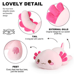 Onsoyours kawaii axolotl plush hug-ready for bedtime comfort.