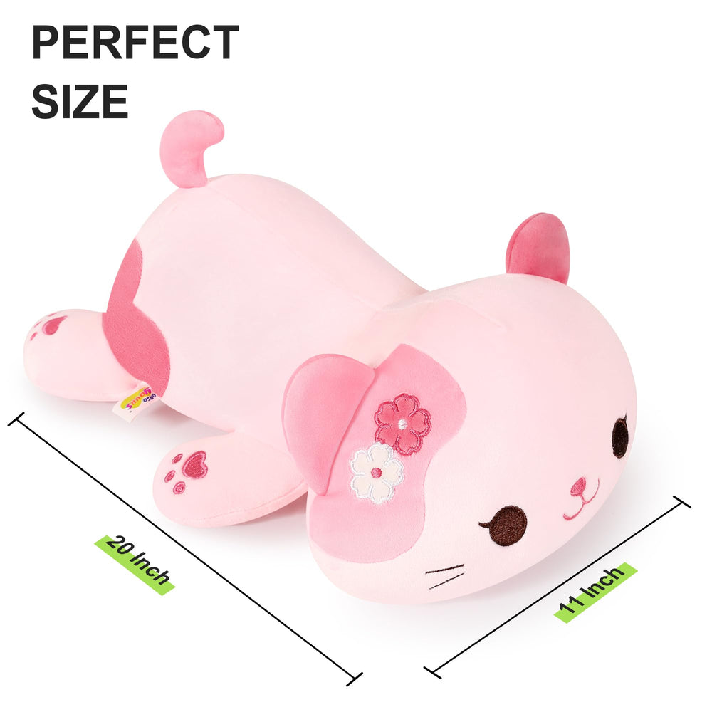 Onsoyours Sakura Cat Plush close-up fur texture highlights softness