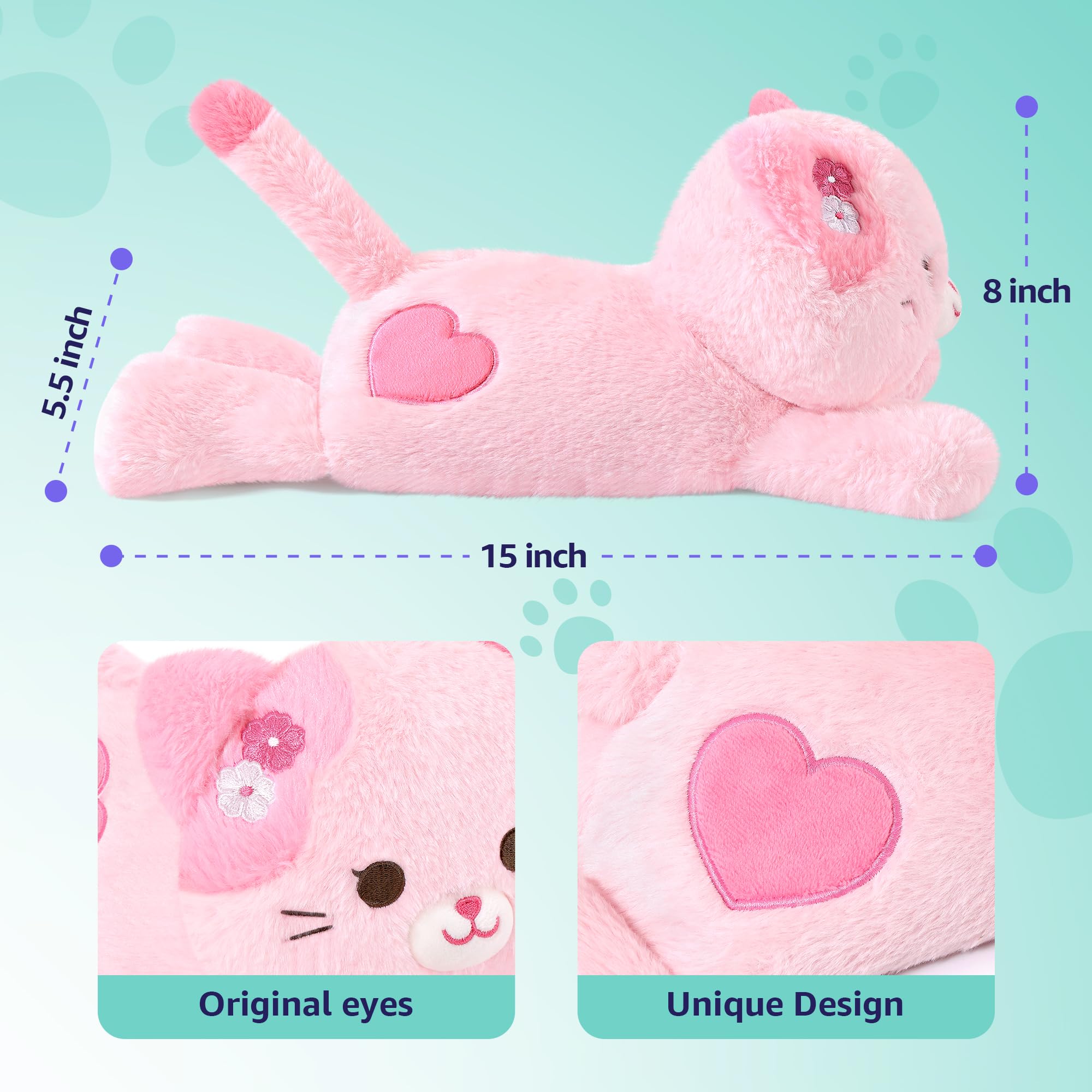 Onsoyours Sakura Cat plush cooling packet image illustrating cooling relief option when chilled.