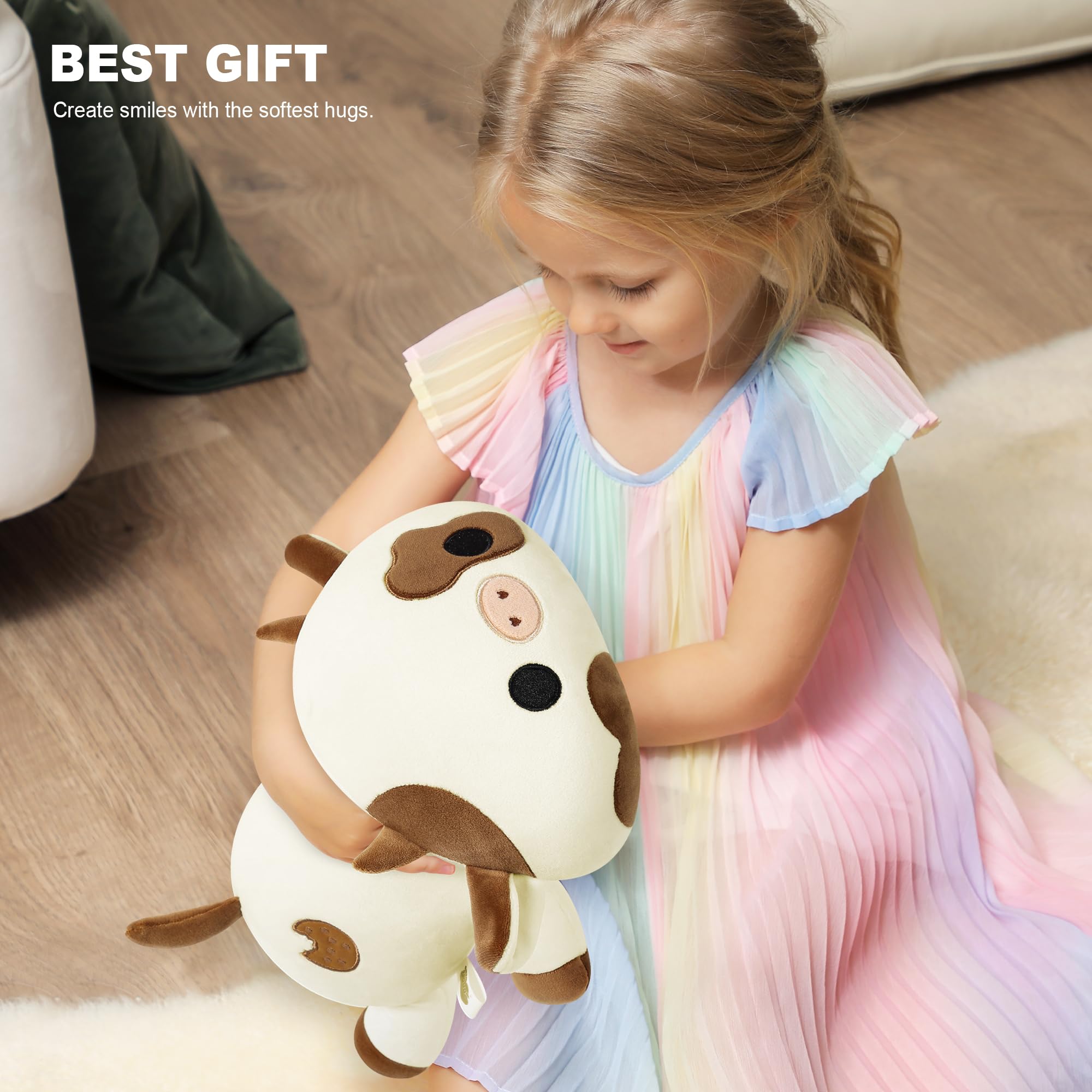 Vacuum-pack delivery of Onsoyours Cow Plush expanding after unpacking