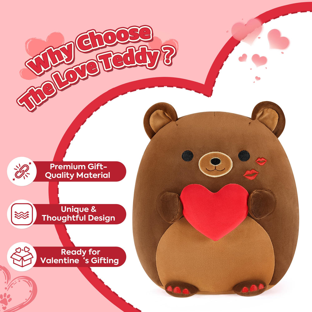 Onsoyours 12-inch bear plush is ideal for hugs and display.