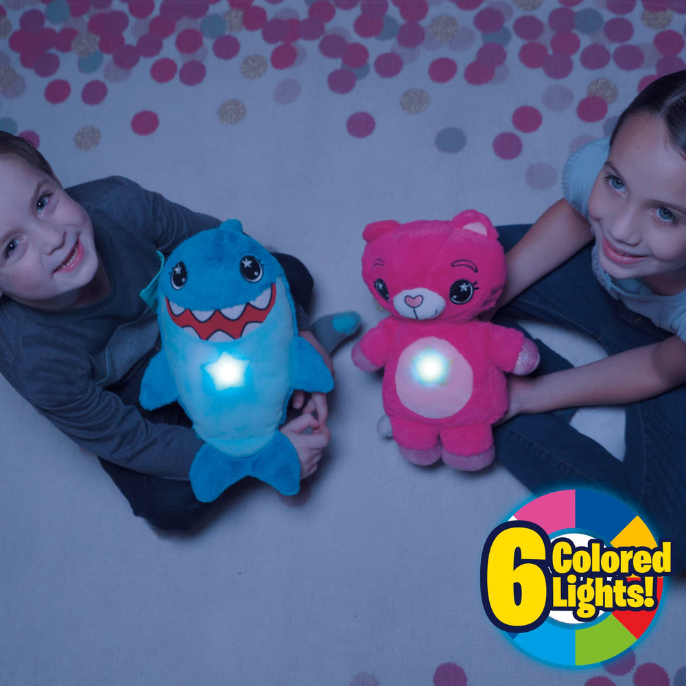 Ontel Star Belly Dream Lites Blue Shark color cycle lights offer mood friendly options