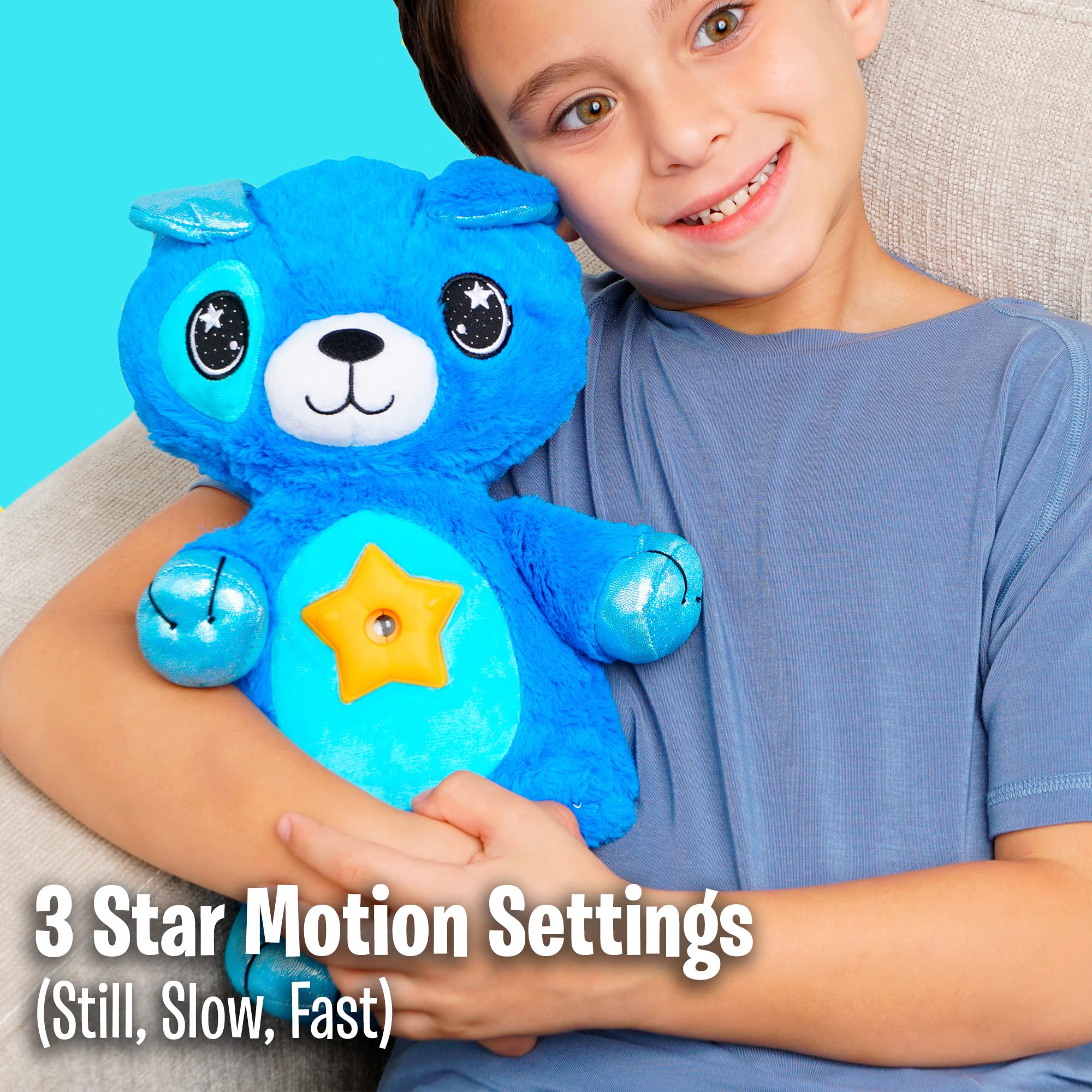 Ontel Star Belly Dream Lites night-time snuggle buddy for bedtime.