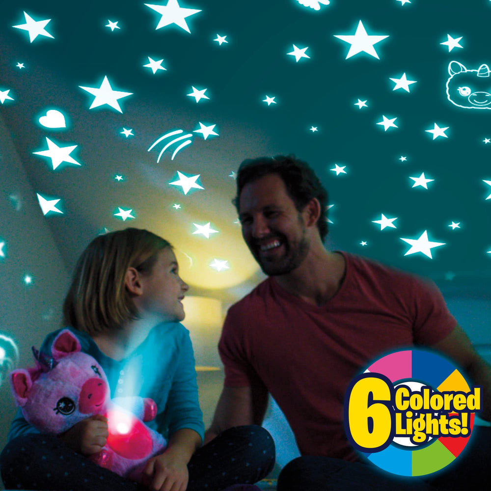 Six-color options create a dreamy, soft illumination in kids' rooms.