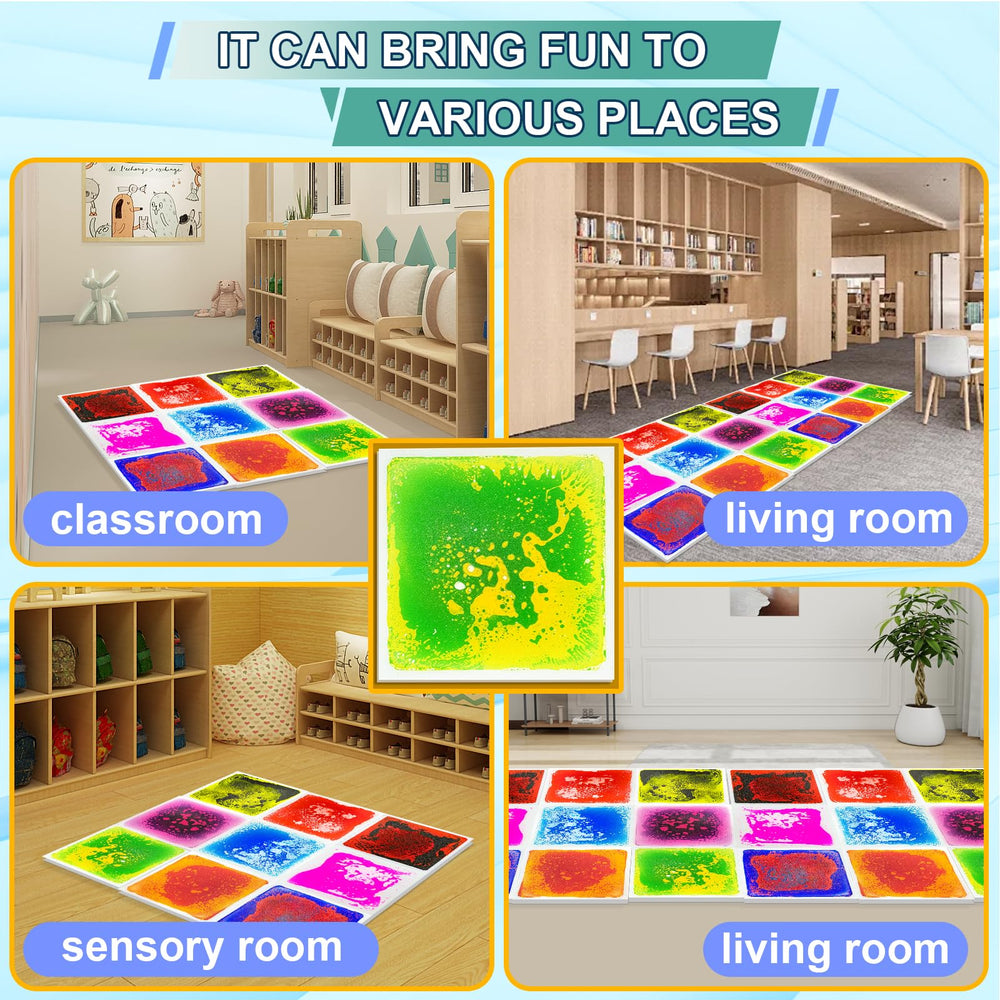 Onyoloy Liquid Sensory Tiles show durable three-layer construction for long-lasting use
