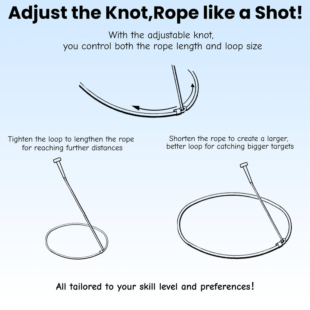 OOHGLITZ Cowboy Lasso Rope is ideal for backyard roping practice and casual rodeo play.
