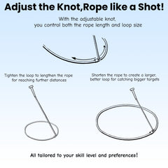 OOHGLITZ Cowboy Lasso Rope is ideal for backyard roping practice and casual rodeo play.