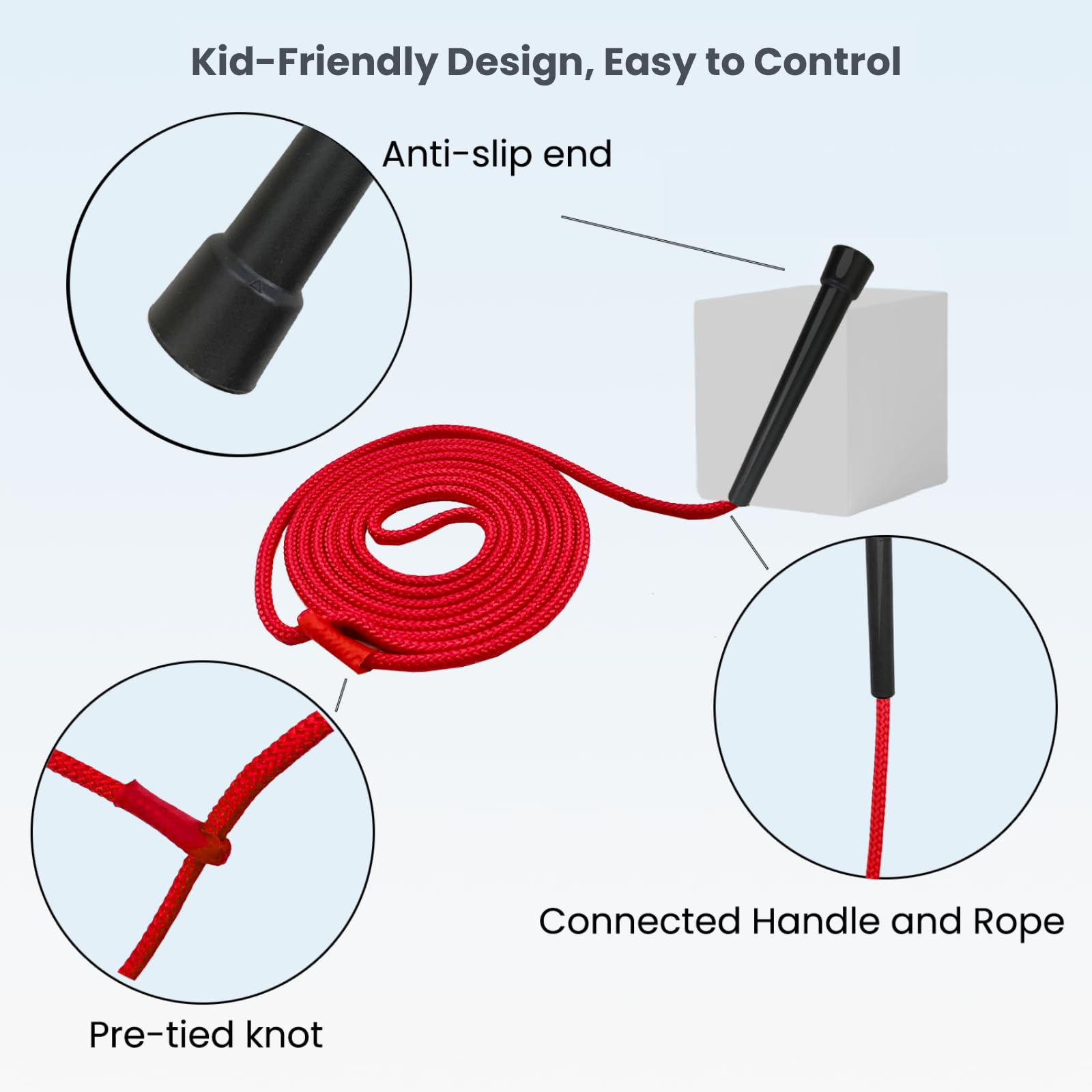 OOHGLITZ Cowboy Lasso Rope's three-layer construction balances weight and control during practice.