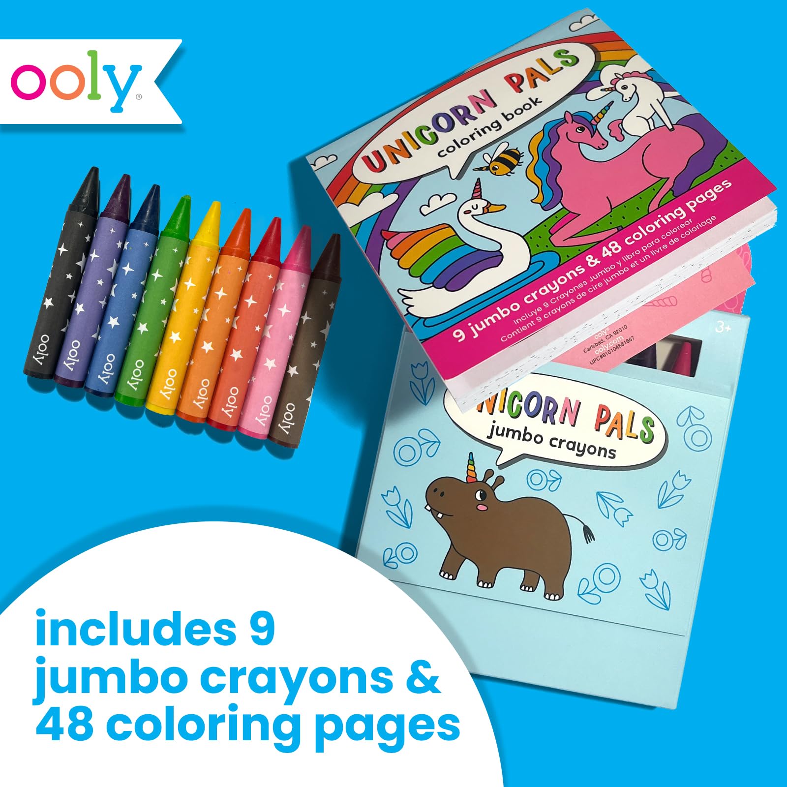 Ooly 48-themed pages spark imagination across sea life, safari, and more.