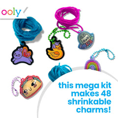 Ooly 74pc kit ball chains for chic charms and keychains