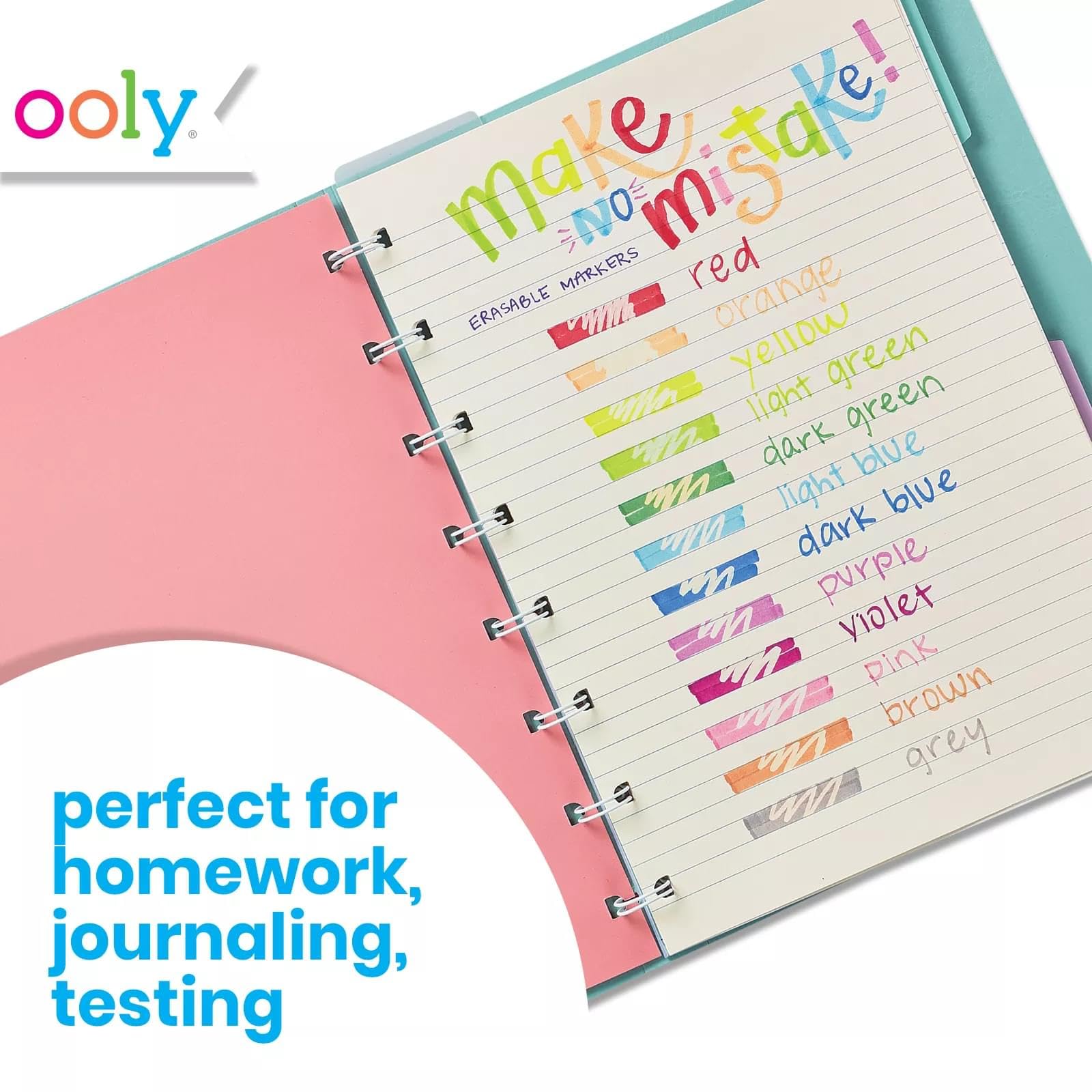 OOLY Make No Mistake markers in a clear case for organized storage.