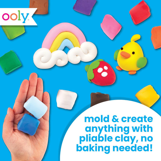 Ooly Creatibles colorful clay tubs show vibrant hues for mixing