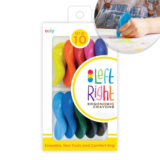 Ooly ergonomic erasable crayons designed for small hands with easy grip and comfortable coloring
