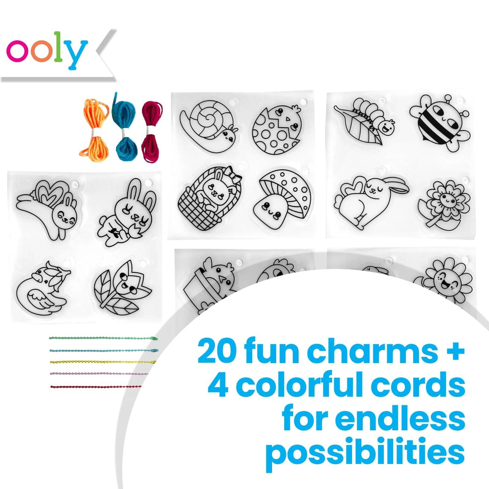Ooly Garden PALS pre-cut charms close-up for mess-free crafting.