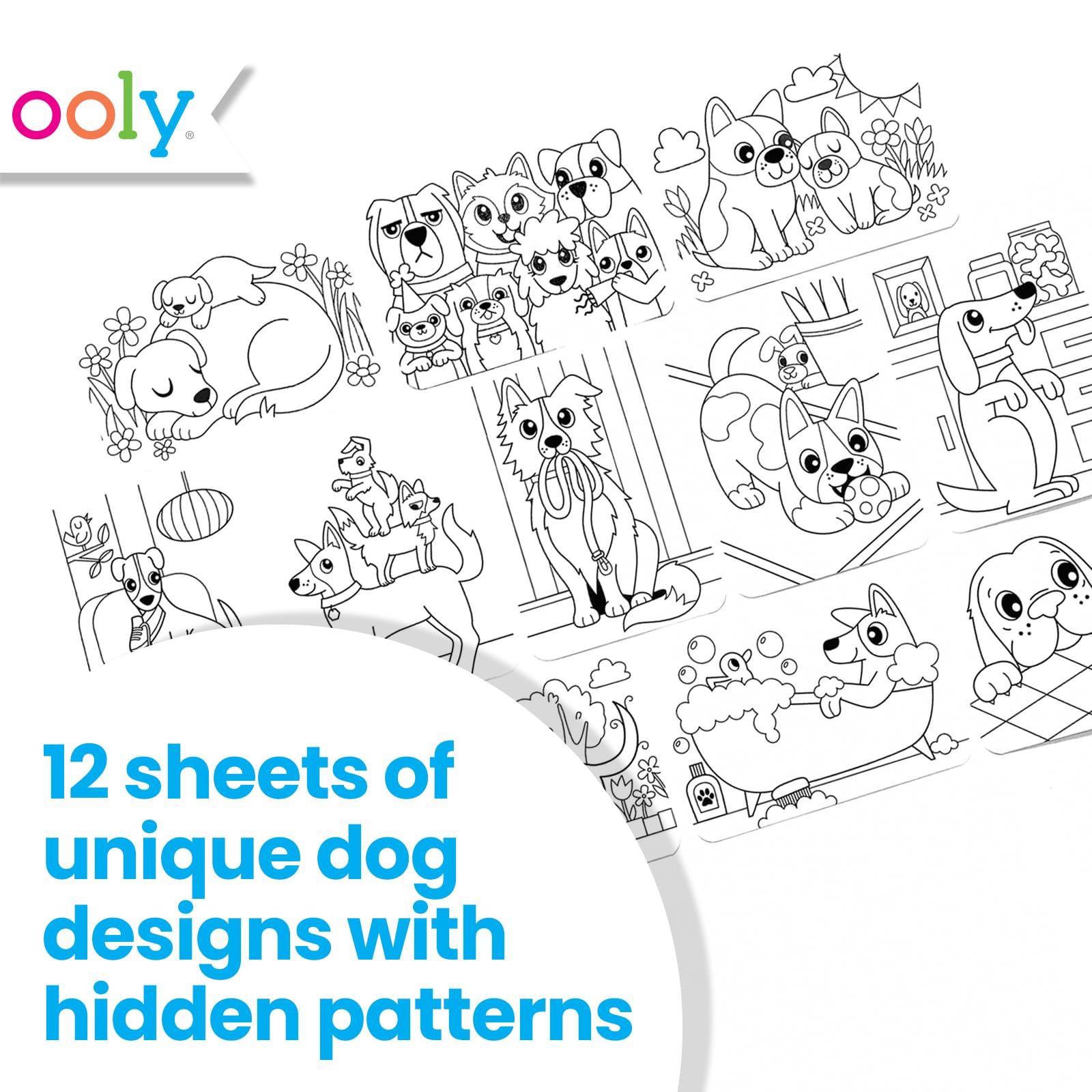Ooly Undercover Art hidden pattern reveal during coloring, spark imagination for screen-free play.