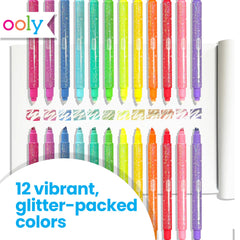 Markers in clear case on desk, ideal for school and travel