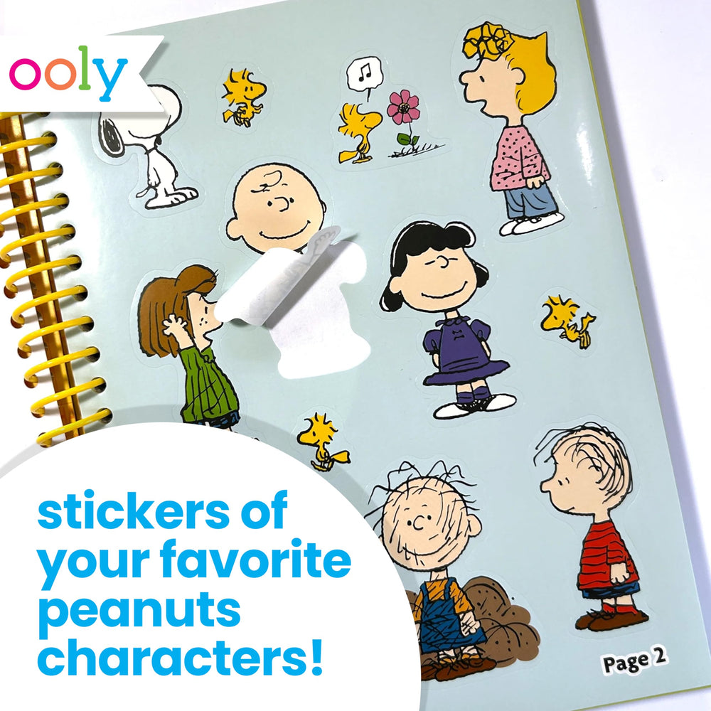 Ooly Peanuts drawing sheets and sticker activities for creative storytelling