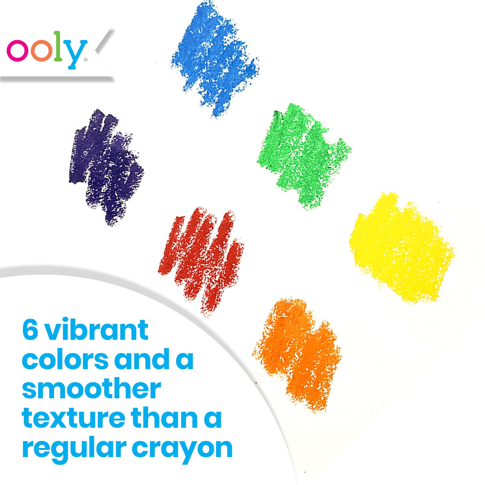 Ooly Smooth Stix gel crayons in a portable case for travel art.