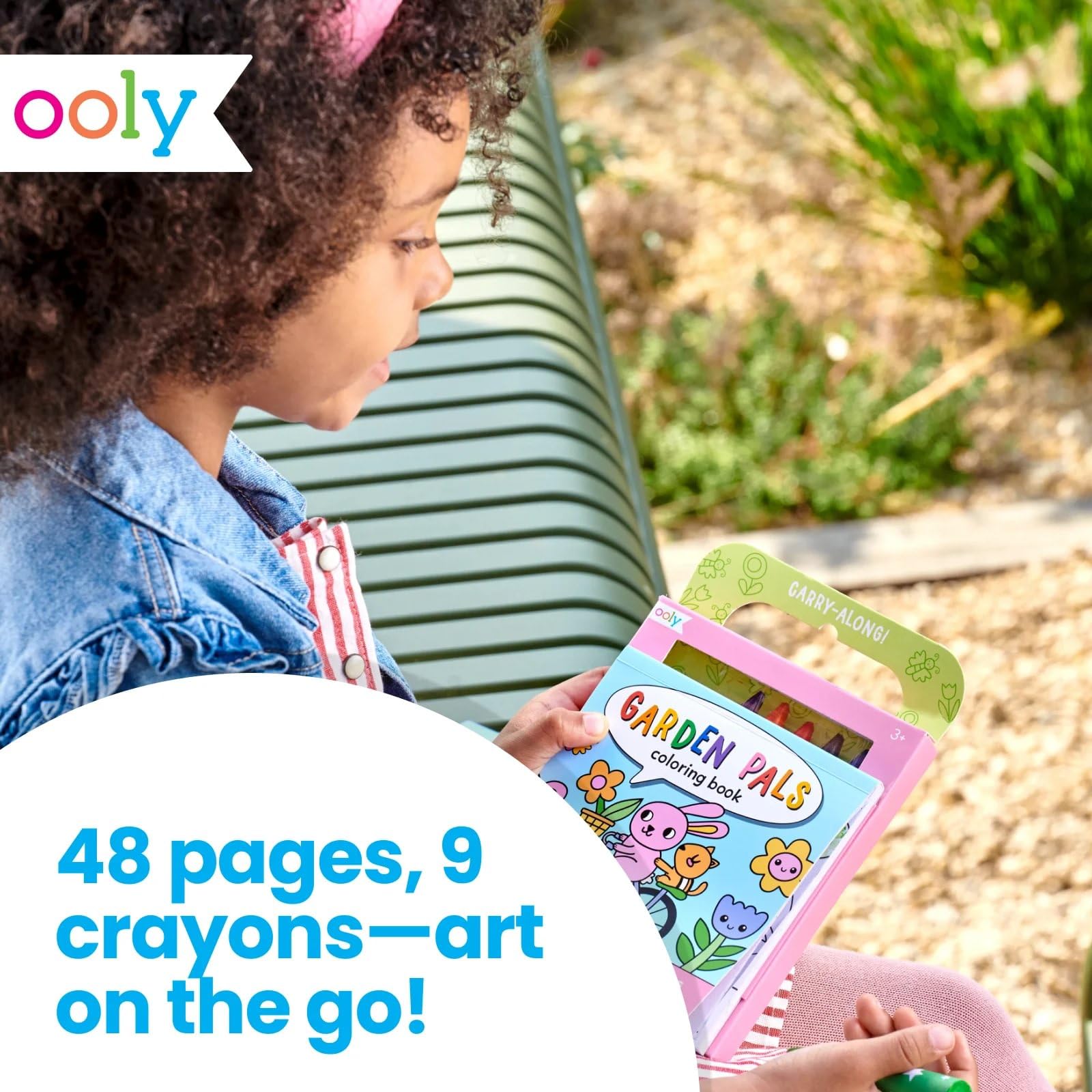 Ooly Travel Art Kit includes 48 themed pages for varied on-the-go fun.
