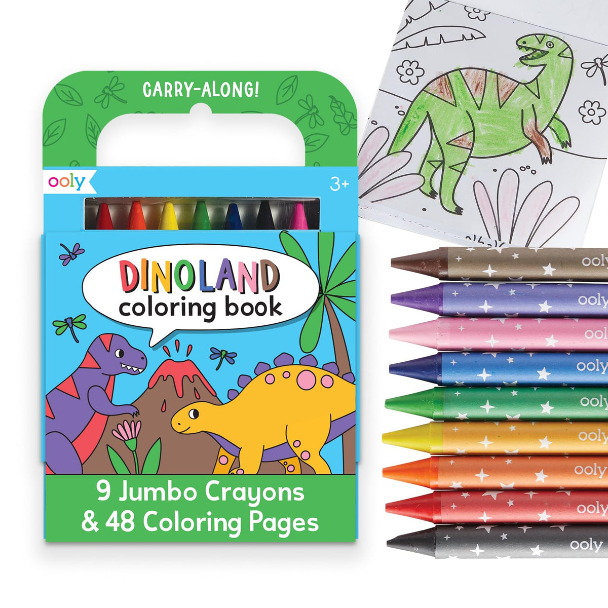 Ooly Travel Art Kit with 9 jumbo crayons for on-the-go creativity