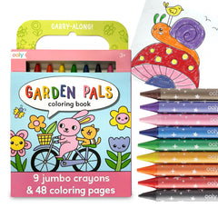 Ooly Travel Art Kit with 9 jumbo crayons for mess-free travel creativity.