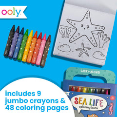 Ooly Travel Art Kit dinoland pages spark imaginative drawing on trips.