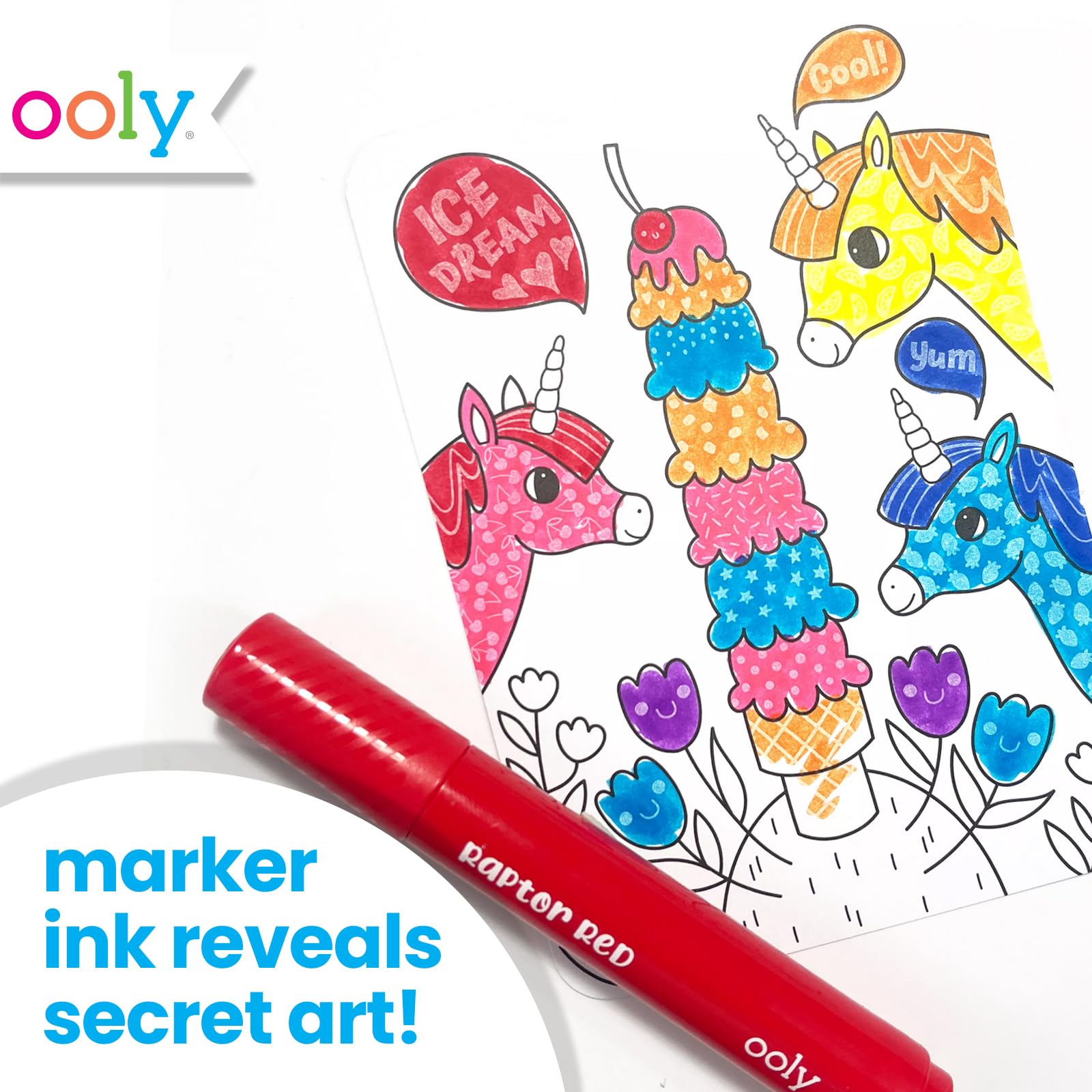 Ooly Undercover Art set supports fine motor skills through reveals.