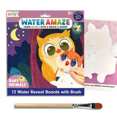 Ooly Water Amaze 12 reveal boards for kids' water-based art and learning
