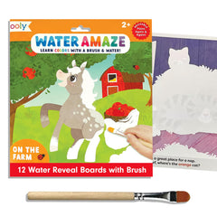 Ooly Water Amaze boards and brush for mess-free art with toddlers