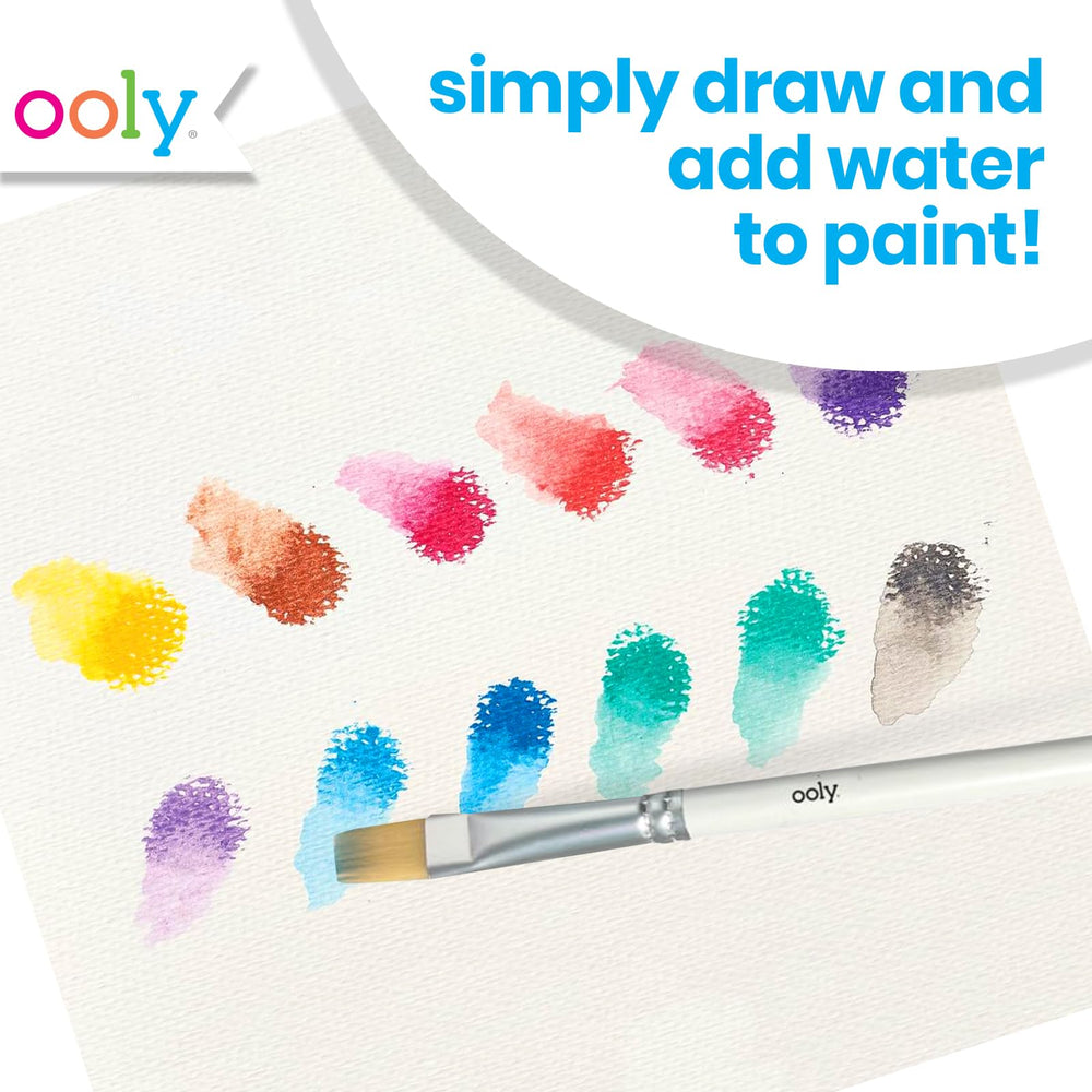 Wet brush blending with Ooly colors for watercolor-like transitions