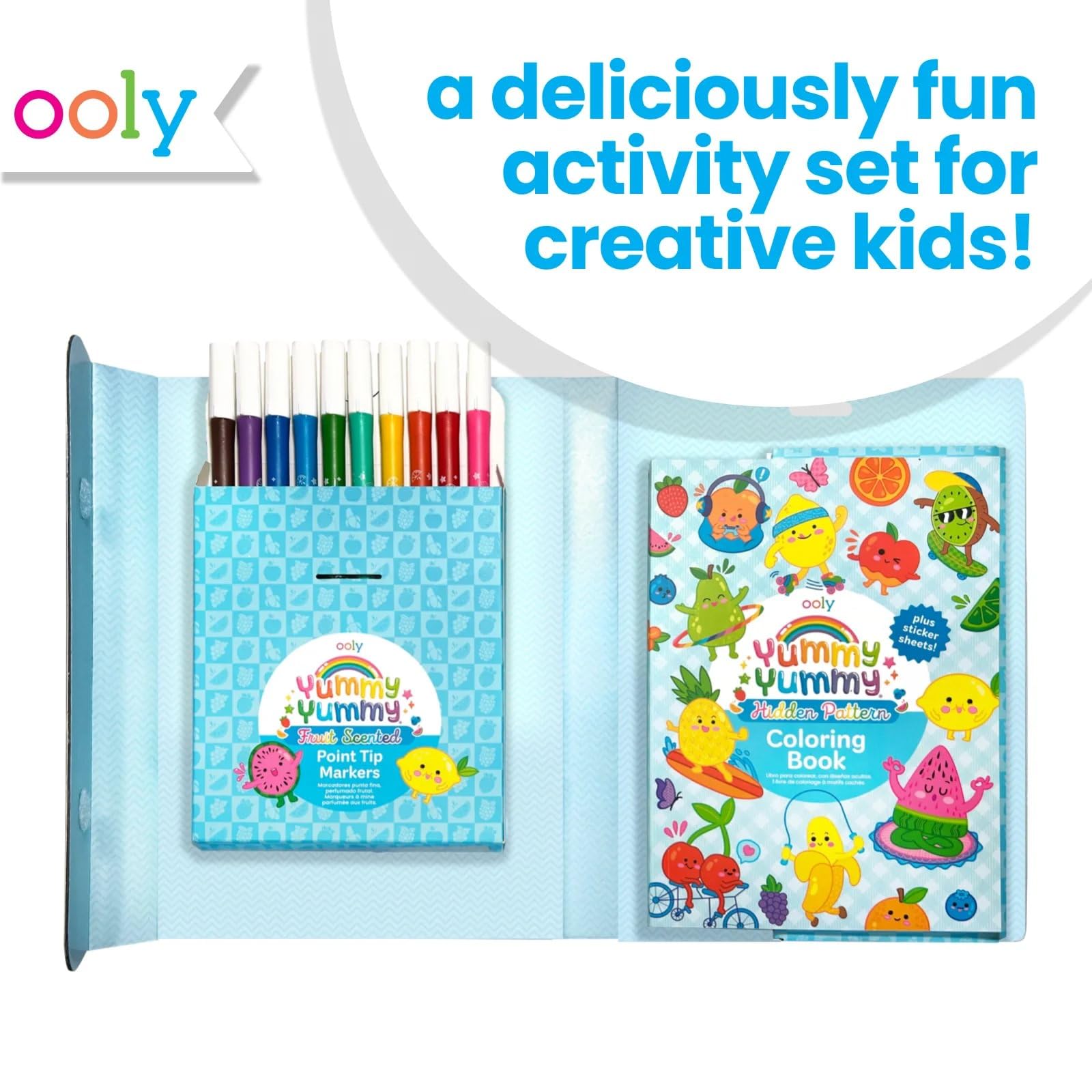 Ooly Yummy Yummy travel case keeps all art supplies organized on the go.