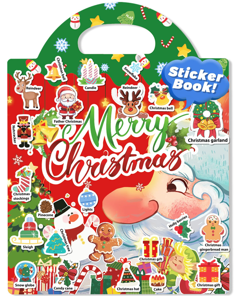 Oomloid Christmas Sticker Book – scene-assembly view encourages hands-on holiday creativity