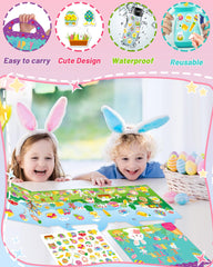 Kids building scenes with Oomloid stickers to boost problem-solving and storytelling