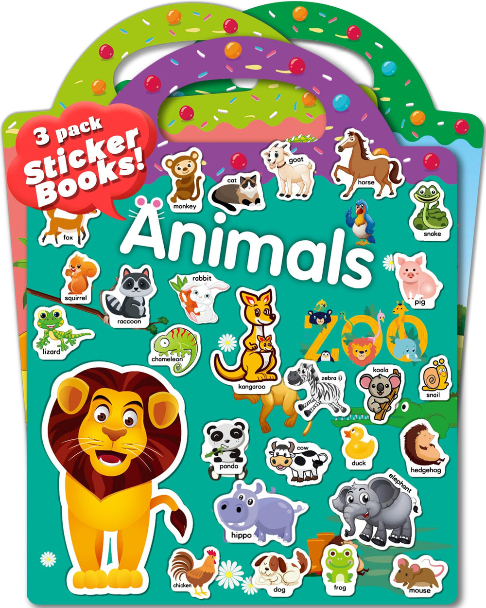 Oomloid toddler sticker book with farm theme; engaging scenes boost creativity and focus.