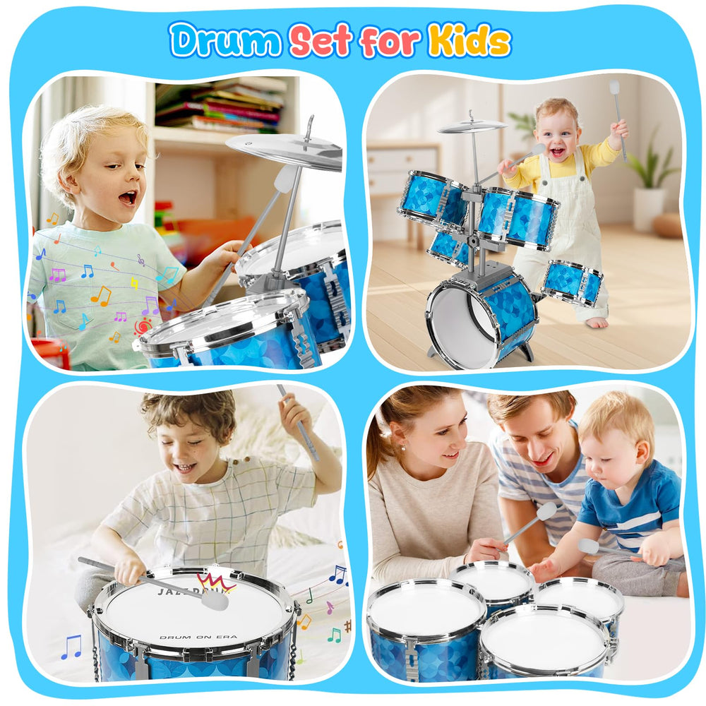 OoneWiser Kids Drum Set right mid drum aids rhythm development
