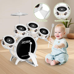 Height around 21 inches of the OoneWiser drum set for ages 1-5.