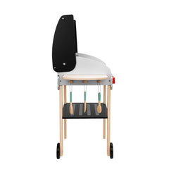 OOOK durable wooden barbecue playset stands up to busy kids