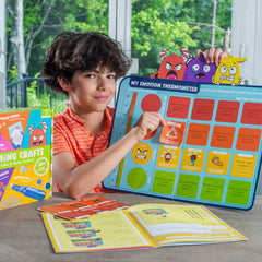 Open The Joy calming crafts kit emotions thermometer board for tracking intensity.