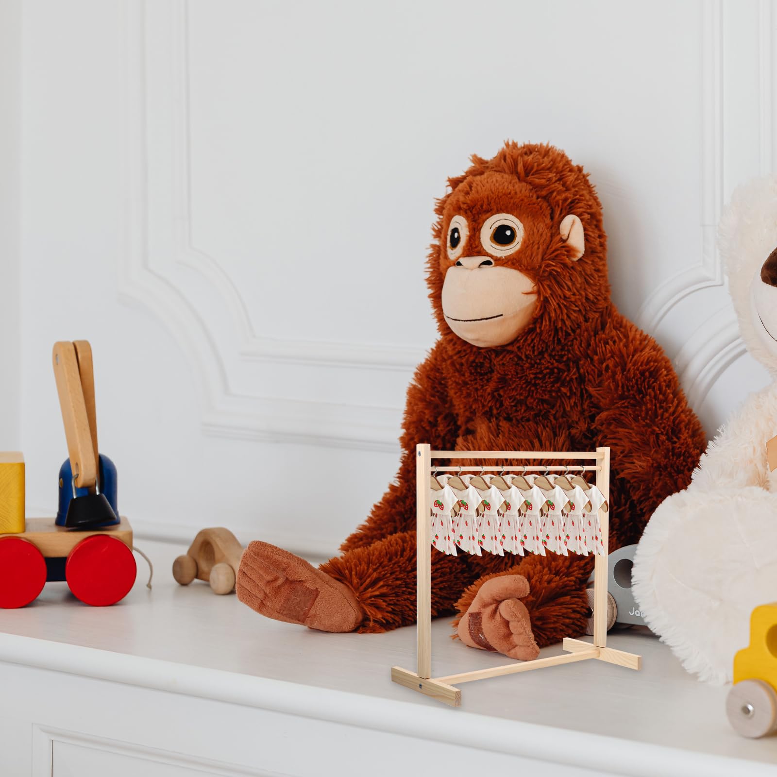 Operitacx doll outfits display stand enhances toy room decor